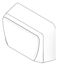 3D Documentation Image of HandDryer SurfaceMount ASI TurboADA