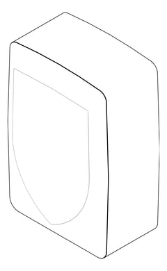 3D Documentation Image of HandDryer SurfaceMount ASI TurboSwift