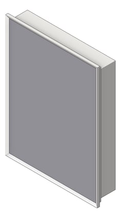 3D Shaded Image of MedicineCabinet Recessed ASI Stainless
