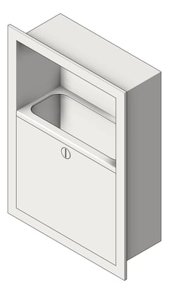 3D Shaded Image of SharpsDisposal Recessed ASI