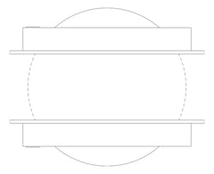 Plan Image of SpecimenPassBox Recessed ASI Turntable