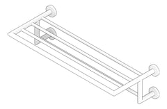 3D Documentation Image of TowelShelf SurfaceMount ASI