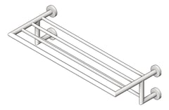 3D Shaded Image of TowelShelf SurfaceMount ASI