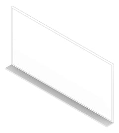 3D Documentation Image of Mirror PlateGlass ASI InterLokFrame Shelf