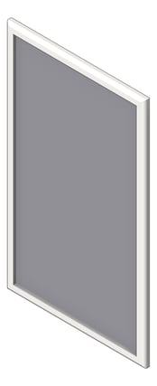 3D Shaded Image of Mirror PlateGlass ASI Roval InterLokFrame