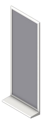 3D Shaded Image of Mirror PlateGlass ASI Roval InterLokFrame Shelf