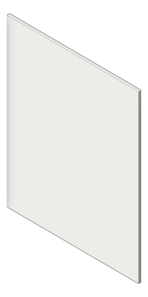 3D Shaded Image of Mirror StainlessSteel ASI Frameless MasoniteBacking