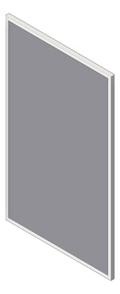 3D Shaded Image of Mirror TemperedGlass ASI ChanLokFrame