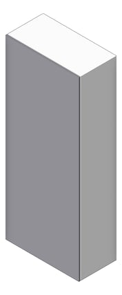 3D Shaded Image of Mirror TemperedGlass ASI Frameless StainlessSteel FillerModule