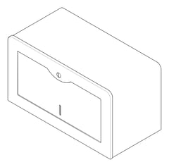 3D Documentation Image of PaperTowelDispenser SurfaceMount ASI Traditional SingleFold