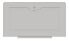 Front Image of PaperTowelDispenser SurfaceMount ASI Traditional SingleFold