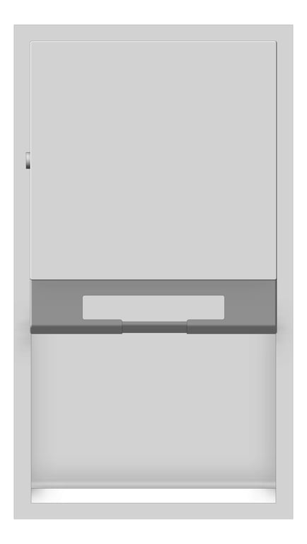 Front Image of RollPaperDispenser Recessed ASI Simplicity NonCabinet Battery