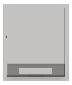 Front Image of RollPaperDispenser SemiRecessed ASI Simplicity Small Battery