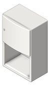 3D Shaded Image of RollPaperDispenser SurfaceMount ASI Roval Electric