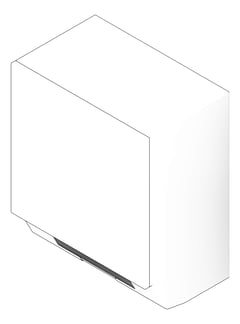 3D Documentation Image of RollPaperDispenser SurfaceMount ASI Simplicity Small Battery