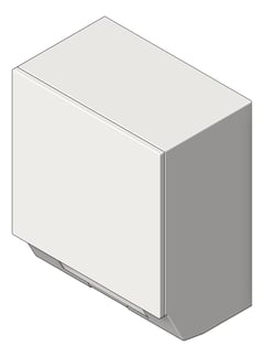 3D Shaded Image of RollPaperDispenser SurfaceMount ASI Simplicity Small Battery