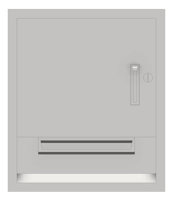 Front Image of RollPaperDispenser SurfaceMount ASI Traditional Compact