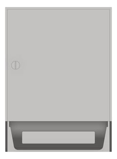 Front Image of RollPaperDispenser SurfaceMount ASI Traditional Small Battery