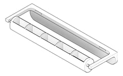 3D Documentation Image of RollPaperDispenser SurfaceMount ASI Traditional Spindle