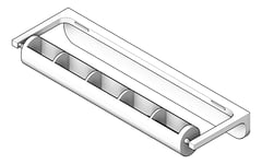 3D Shaded Image of RollPaperDispenser SurfaceMount ASI Traditional Spindle