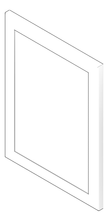 3D Documentation Image of Mirror StainlessSteel ASI Security Framed RearFixed