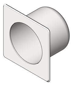 3D Shaded Image of ToiletRollHolder SurfaceMount ASI Security Square RearFixed