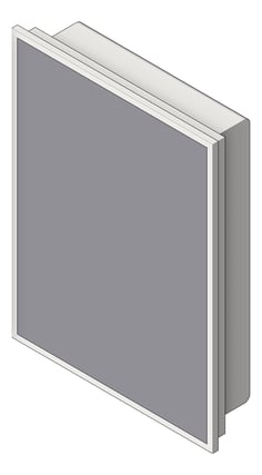 3D Shaded Image of MedicineCabinet Recessed ASI