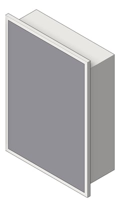 3D Shaded Image of MedicineCabinet SurfaceMount ASI