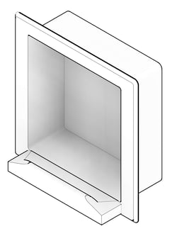 3D Documentation Image of SoapDish Recessed ASI