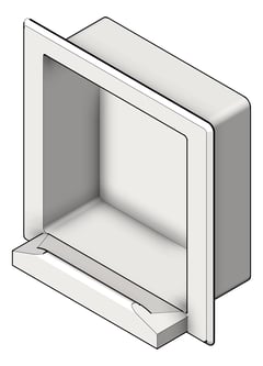 3D Shaded Image of SoapDish Recessed ASI
