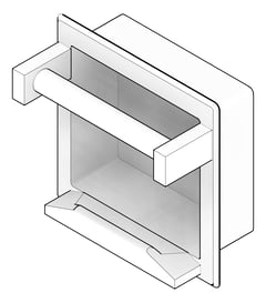 3D Documentation Image of SoapDish Recessed ASI Bar