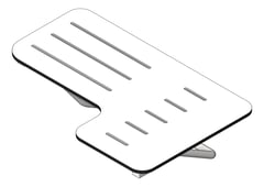 3D Shaded Image of ShowerSeat Folding ASI LShape LH Phenolic
