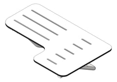 3D Shaded Image of ShowerSeat Folding ASI LShape LH Phenolic SoftClose