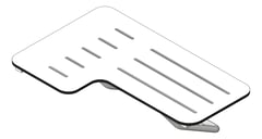 3D Shaded Image of ShowerSeat Folding ASI LShape RH Phenolic