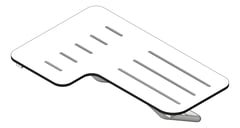 3D Shaded Image of ShowerSeat Folding ASI LShape RH Phenolic SoftClose