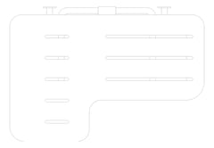 Plan Image of ShowerSeat Folding ASI LShape RH Phenolic SoftClose