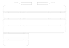 Plan Image of ShowerSeat Folding ASI LShape StainlessSteel RH
