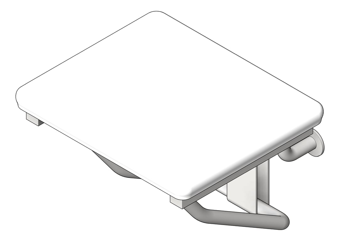 Navigate to ShowerSeat Folding ASI Rectangular Padded 18Inch