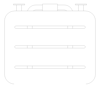 Plan Image of ShowerSeat Folding ASI Rectangular Phenolic