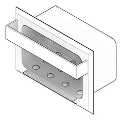 3D Documentation Image of SoapDish Recessed ASI HeavyDuty