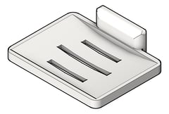 3D Shaded Image of SoapDish SurfaceMount ASI Zamak