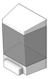 3D Shaded Image of SoapDispenser SurfaceMount ASI