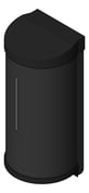 3D Shaded Image of SoapDispenser SurfaceMount ASI Battery 30oz