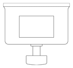 Plan Image of SoapDispenser SurfaceMount ASI FoamSoap Vertical