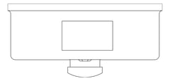 Plan Image of SoapDispenser SurfaceMount ASI Horizontal
