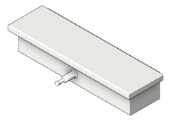 3D Shaded Image of SoapDispenser SurfaceMount ASI Shelf
