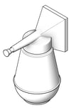 3D Shaded Image of SoapDispenser SurfaceMount ASI Surgical