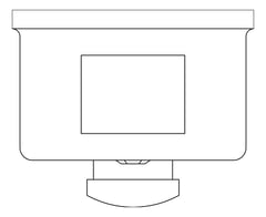 Plan Image of SoapDispenser SurfaceMount ASI Vertical