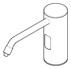3D Documentation Image of SoapDispenser VanityMount ASI Battery TankFill