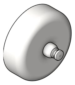 3D Shaded Image of ClothesLine SurfaceMount ASI Retractable